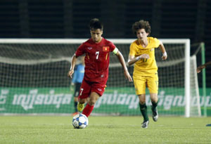 Việt Nam đã khởi đầu trận đấu thuận lợi với 2 bàn thắng dẫn trước
