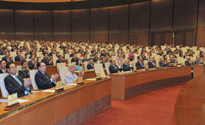 Tại lễ bế mạc kỳ họp thứ nhất, Quốc hội khóa XIV.