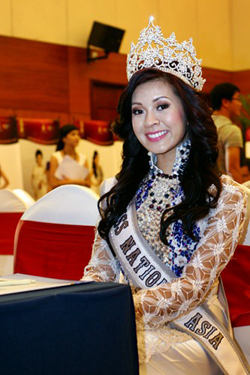 Hoa hậu châu Á tại Mỹ, Michelle Nguyễn tại cuộc họp báo