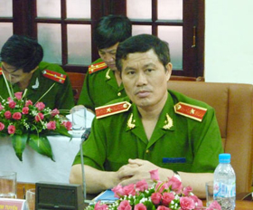 Thiếu tướng Đỗ Kim Tuyến, Phó Tổng cục trưởng Tổng cục Cảnh sát phòng, chống tội phạm.