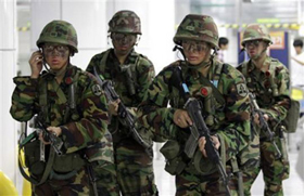 Binh sĩ Hàn Quốc tham gia cuộc tập trận 