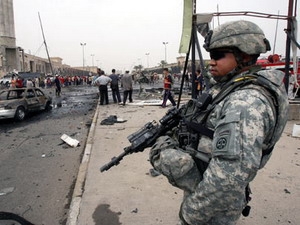 Một người lính Mỹ tại Iraq.