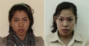 Hai chị em Trần Hạ Tiên và Trần Hạ Duy vừa bị bắt do vận chuyển ma túy. 
