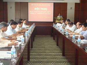 Các đại biểu tham dự Hội nghị BCH Hội Khuyến học tỉnh lần thứ 2.