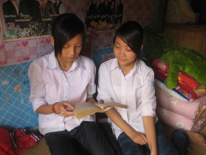 Trường PTDTNT huyện Đà Bắc tạo mọi điều kiện thuận lợi cho học sinh vùng co trong học tập, sinh hoạt.