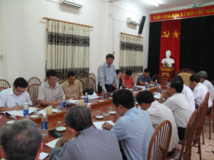 Đồng chí Trần Đăng Ninh – Phó Chủ tịch UBND tỉnh phát biểu kết luận buổi làm việc.
