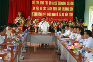 Đồng chí Bùi Văn Tỉnh, UVT.Ư Đảng, Chủ tịch UBND tỉnh kết luận hội nghị.


