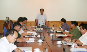 Đồng chí Nguyễn Văn Quang, Phó Bí thư Tỉnh ủy, Chủ tịch UBND tỉnh kết luận hội nghị,