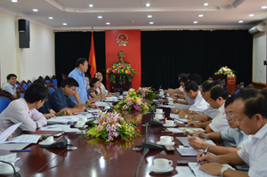 Đồng chí Giàng A Chu, Phó Chủ tịch Hội đồng Dân tộc của Quốc hội phát biểu kết luận buổi giám sát. 

