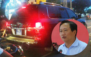 Xe tư nhân gắn biển xanh của ông Trịnh Xuân Thanh.