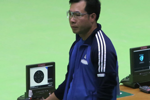 Hoàng Xuân Vinh tập luyện tại Olympic Rio 2016
