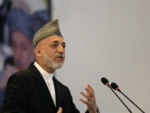 Tổng thống Afghanistan Hamid Karzai.