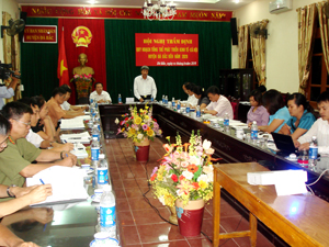 Đồng chí Trần Đăng Ninh, Phóc Chủ tịch UBND tỉnh kết luận hội nghị.

