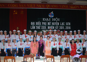 Ban chấp hành Hội LHPN huyện Lạc Sơn nhiệm kỳ 2011 - 2016.