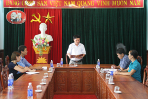 UBKT Huyện ủy Cao Phong triển khai công tác  kiểm tra, giám sát những tháng cuối năm.