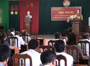 Đồng chí Nguyễn văn Quang, Phó Bí thư TT Tỉnh ủy, Chủ tịch HĐND tỉnh phát biểu chỉ đạo tại hội nghị.