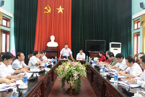 Đồng chí Nguyễn Song Phi, Phó Chủ tịch Hội CCB Việt Nam, Thành viên Ban Chỉ đạo thực hiện QCDC ở cơ sở Trung ương phát biểu kết luận buổi làm việc.

