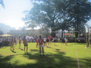 Giải bóng chuyền vô địch huyện năm 2013 thu hút 100% xã, thị trấn tham gia. 

