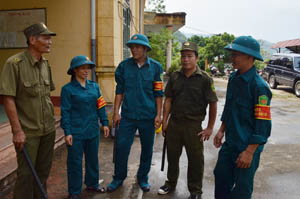 Lực lượng dân quân và công an xã Thái Thịnh (TPHB) luôn phối hợp giữ gìn an ninh nông thôn, góp phần xây dựng cơ sở chính trị vững mạnh.