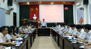 Đồng chí Trần Đăng Ninh, Phó Bí thư TT Tỉnh ủy phát biểu kết luận hội nghị.