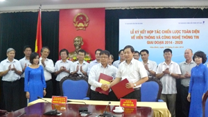 Lễ ký kết thoả thuận hợp tác chiến lược giữa UBND tỉnh và Tập đoàn VNPT.