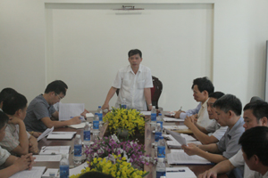 Đồng chí Bùi Văn Khánh, Phó Chủ tịch UBND tỉnh kết luận buổi làm việc.
