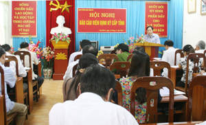 Đồng chí Nguyễn Văn Toàn, TVTU, Trưởng Ban Tuyên giáo Tỉnh ủy định hướng tuyên truyền trong thời gian tới.