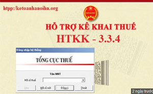 Ứng dụng HTKK thuế phiên bản 3.3.4.