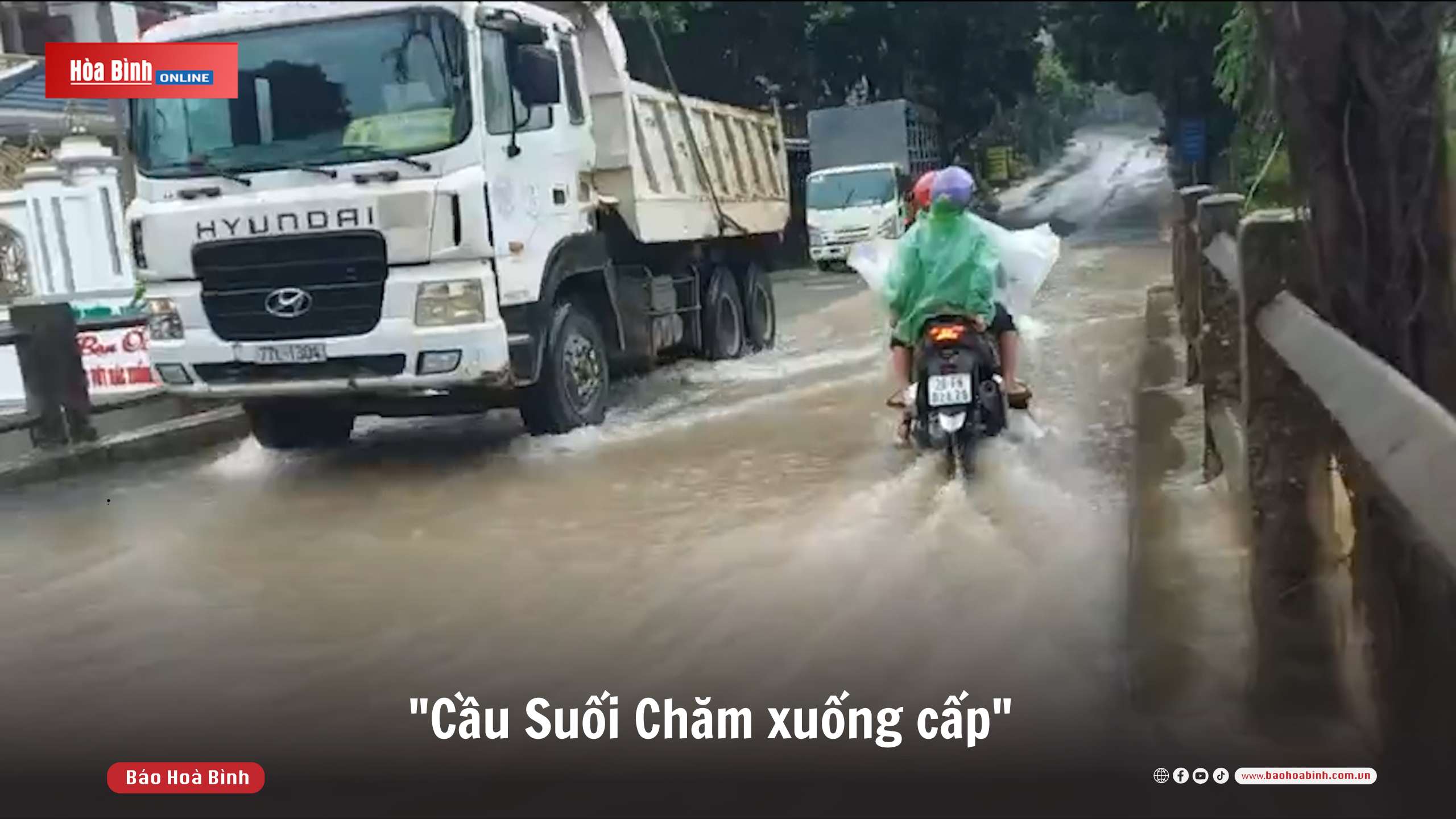 Cầu Suối Chăm xuống cấp