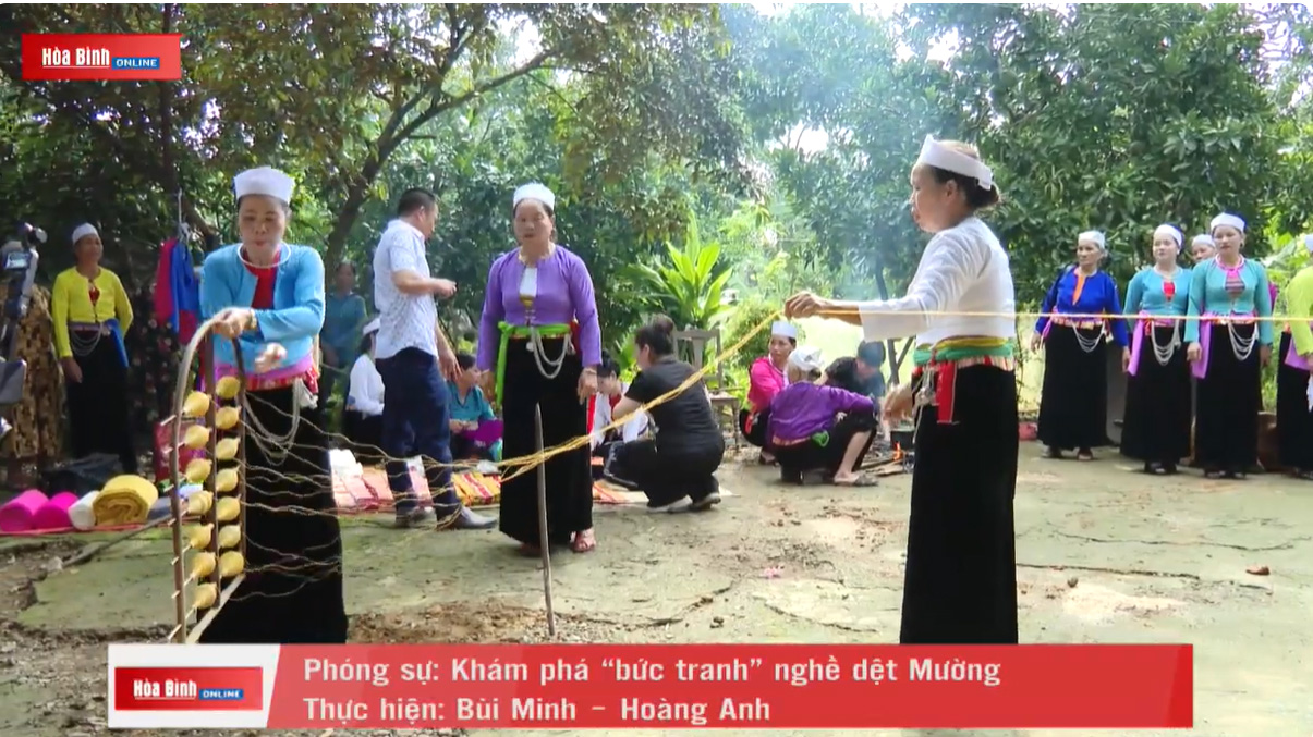 Khám phá “bức tranh” nghề dệt Mường